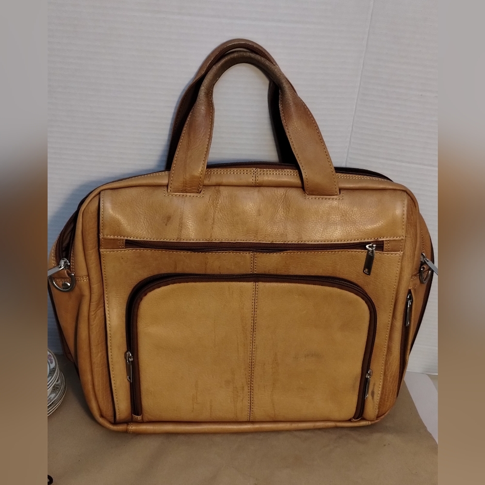 Wilson's Leather Tan Men's Laptop Bag